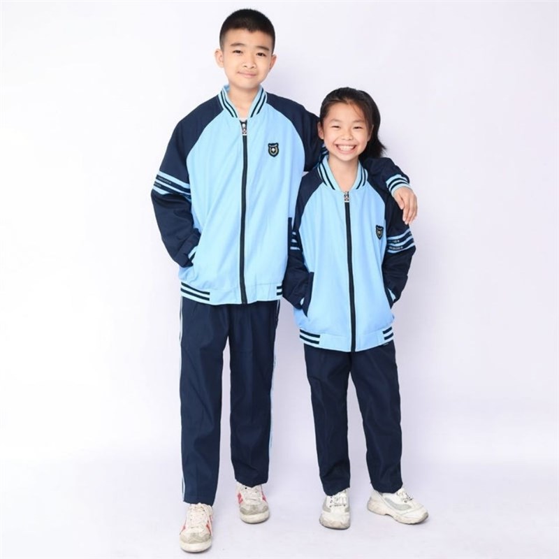 南宁市校服中小学生冬季校服冬装新希望套装蓝色男长袖外套女裤子
