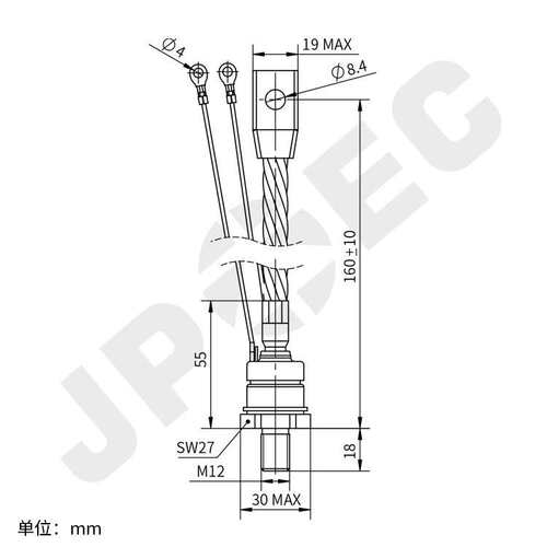 T151-100 KP100A大功率螺栓形普通可控硅晶闸管 T151-100-18