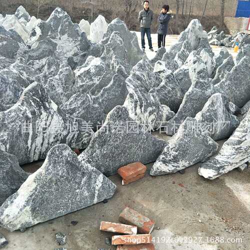 雪浪石景观石 庭院别墅景观石摆放 太湖草坪石嘎达石摆件
