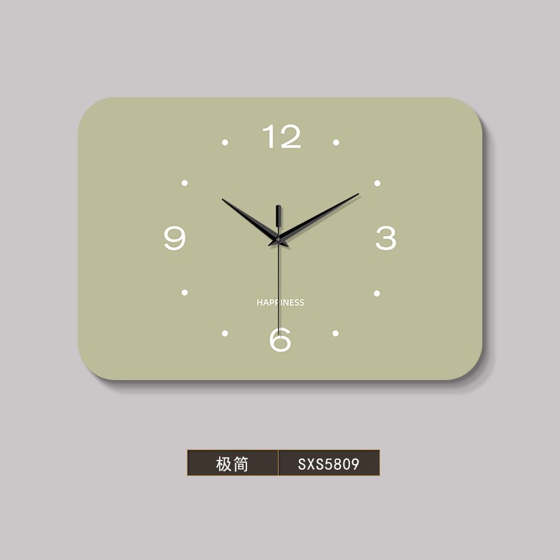 极简小清新餐厅钟表挂钟2025新款客厅创意挂表S家用静音时钟挂墙