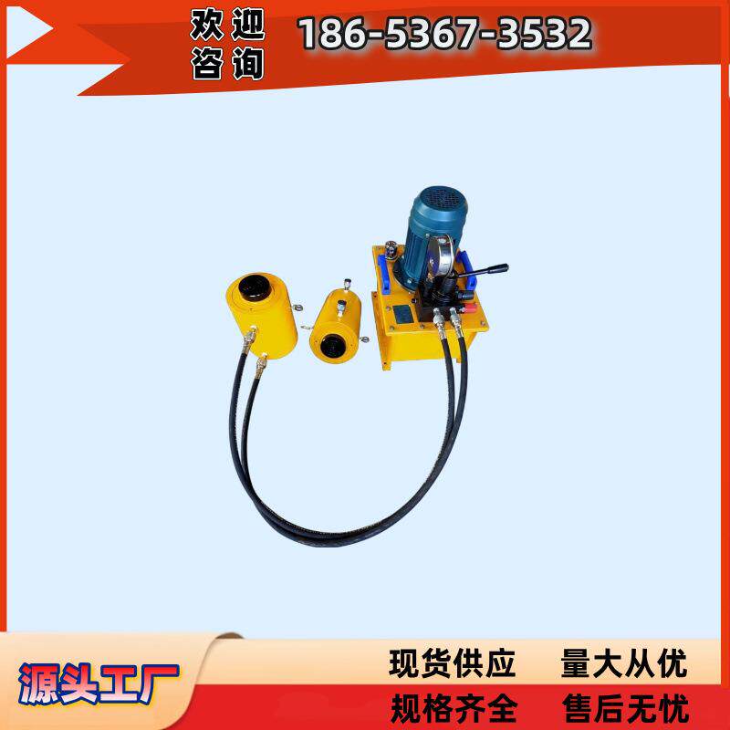 一拖二同步千斤顶 分体式双作用DYG320电动同步液压小型专用设备