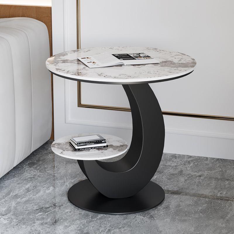 轻奢沙发边几客厅岩板茶几网红小茶几简约现代创意阳台小圆桌