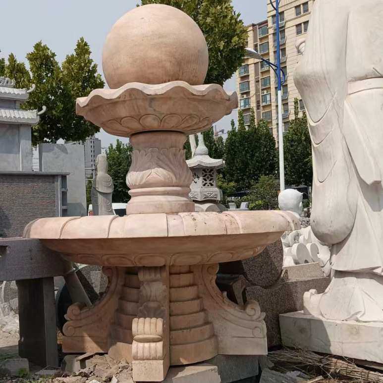 晚霞红转水球喷泉 庭院小区景观石雕喷泉雕塑厂家 大理石水钵,模玩/动漫/周边/娃圈三坑/桌游,模型制作工具/辅料耗材,淘宝优惠券,粉丝福利购,淘宝优惠卷