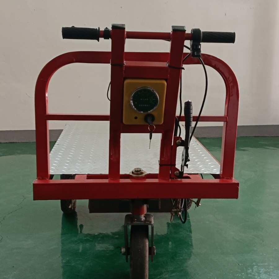 电动平板车手推式电瓶搬运车工地仓库三轮车全自动四轮电动座驾