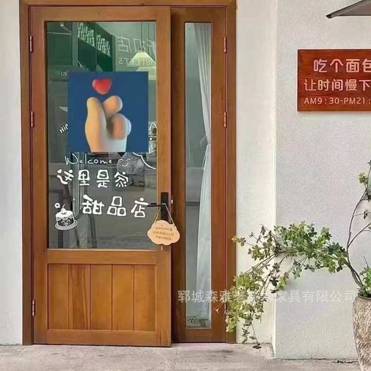 老榆木原木门装修板材风化纹理新中式入户门推拉木质门窗框架门