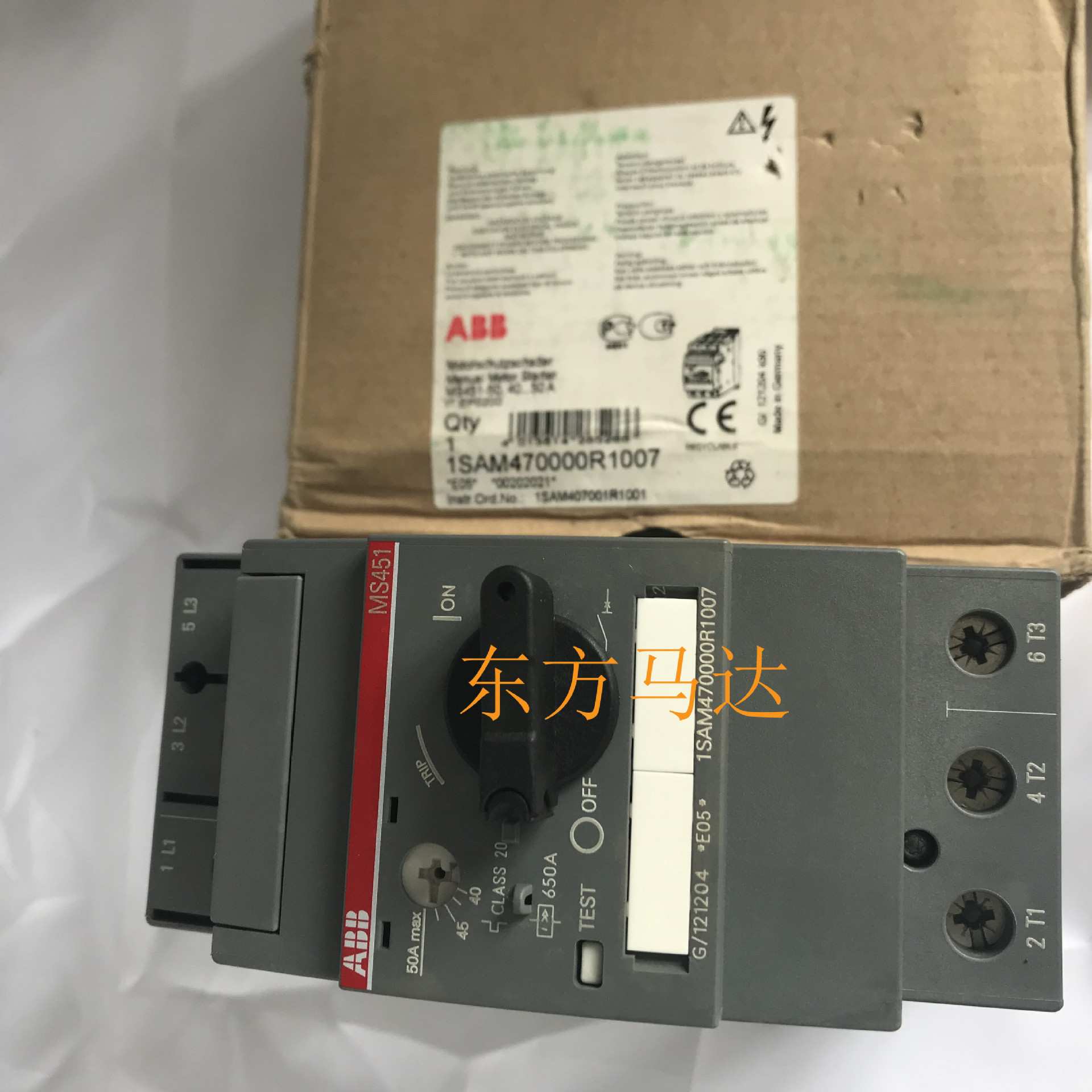 ABB马达断路器MS451-50 MS497-50