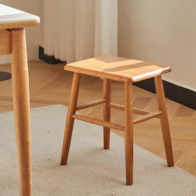 樱桃木方凳家用餐厅板凳客厅坐凳餐桌凳子梳妆凳玄关换鞋凳实木