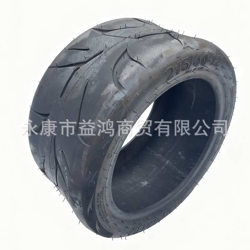 ATV改装沙滩卡丁车配件 哈雷电动车215/40-12寸公路真空扁平轮胎
