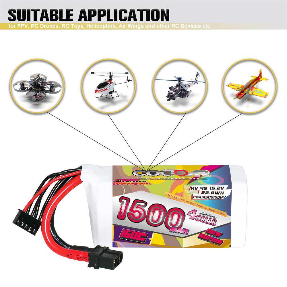 鹰氪CODDAR 1500MAH 4S 15.2V 160C星环3.5寸5寸化骨龙高压锂电池
