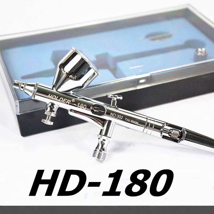 HD-180喷笔双动外调0.2mm喷嘴美术喷绘彩绘纹身彩妆喷漆枪喷笔