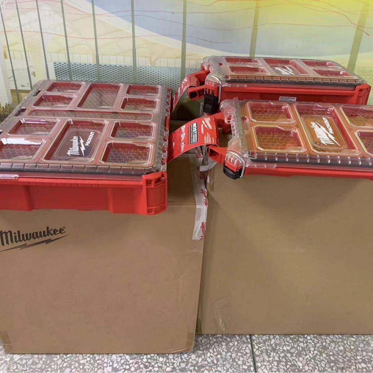 milwaukee美沃奇packout工具箱工业级多功能五金家用收纳盒堆叠式