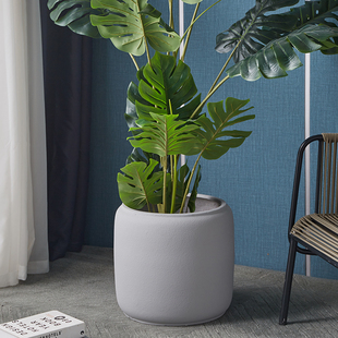 大型绿植盆 特大号组合盆水泥花盆庭院酒店创意摆件可乐罐超级大码