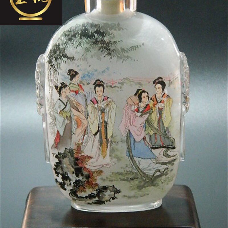 壶说出品水晶内画鼻烟壶外事出国小礼品中国风民间特色工艺送老外