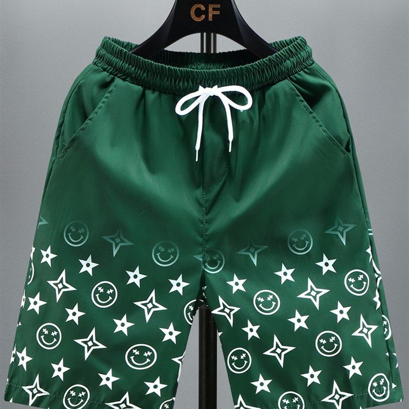 男士夏季短裤时尚新款冰丝薄款速干沙滩裤潮流外穿五分裤男大裤衩,男装,短裤,淘宝优惠券,粉丝福利购,淘宝优惠卷