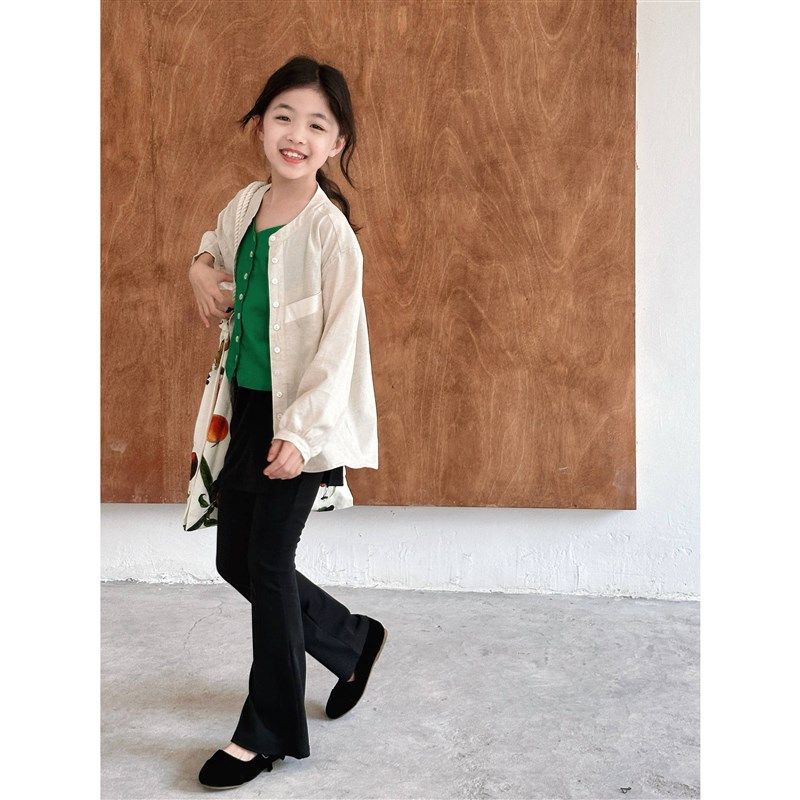 【现货在仓】青池原胚色盐缩砂洗亚麻棉汉服衬衣外套/绿吊带,童装/婴儿装/亲子装,衬衫,淘宝优惠券,粉丝福利购,淘宝优惠卷