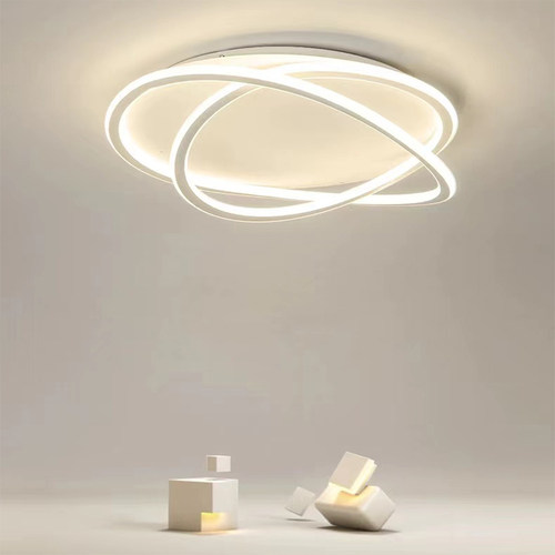 卧室主卧2024年新款奶油风吸顶灯高亮无频闪简约现代房间吸顶灯