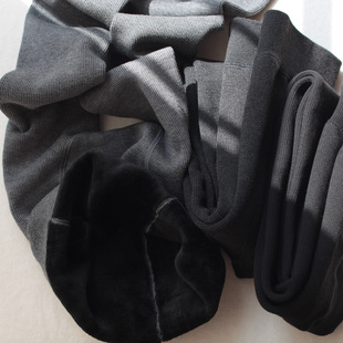 袜 条纹秋冬踩脚打底裤 厚实加绒 保暖不臃肿 350克粘胶棉柔软舒适