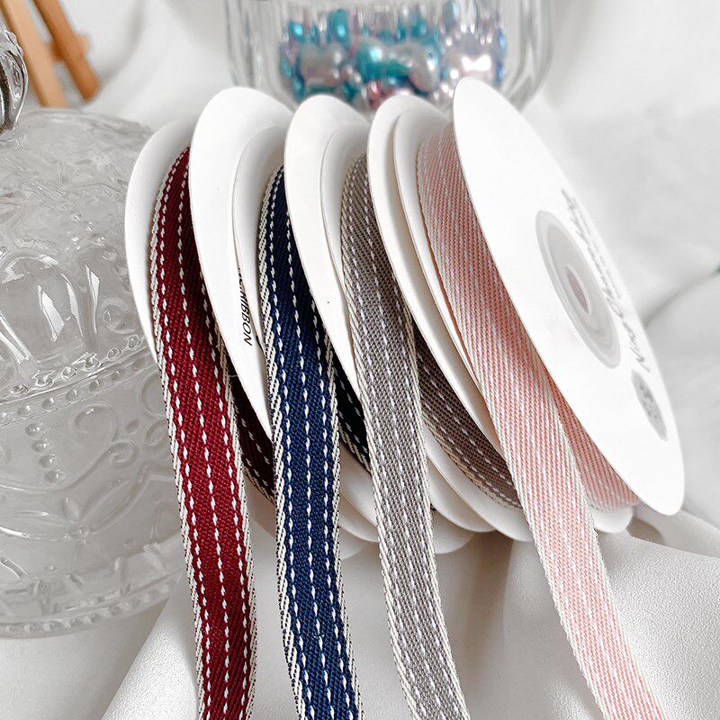 1cm韩国丝带布带花边带绸带缎带彩带布条花束礼品包装DIY手工材料