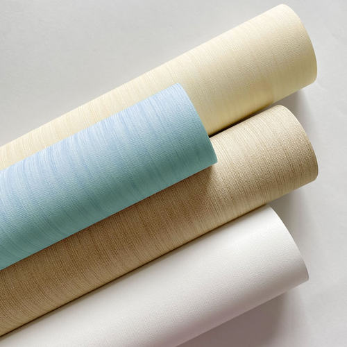 简约现代清新素雅加m厚无纺布墙纸素色网格客厅卧室家装背景墙壁