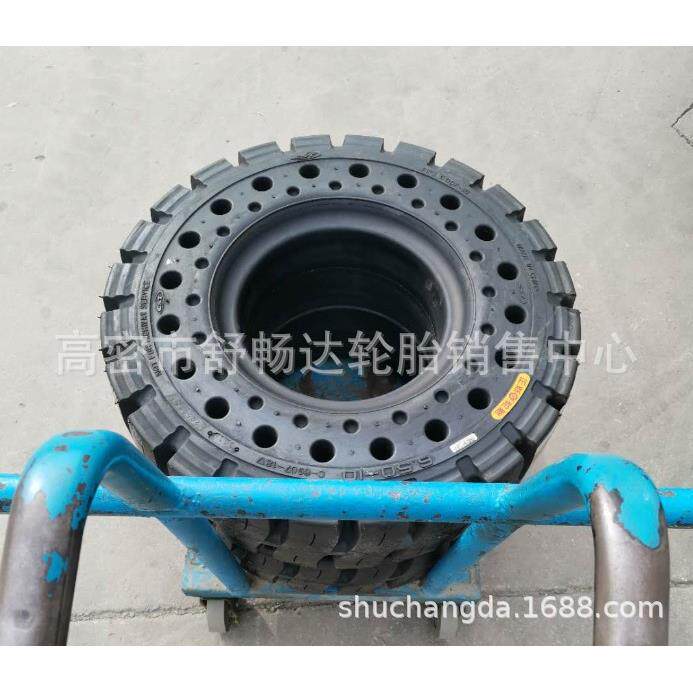 销售650-10正新实心轮胎带孔6.50-10充气28X9-15实心充气可带钢圈