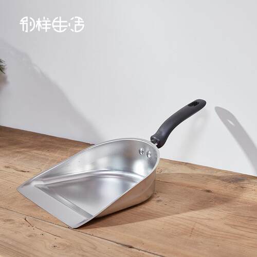 加厚家用簸箕单个撮子垃圾斗灰斗畚斗畚箕撮箕不锈钢垃圾铲铁畚斗