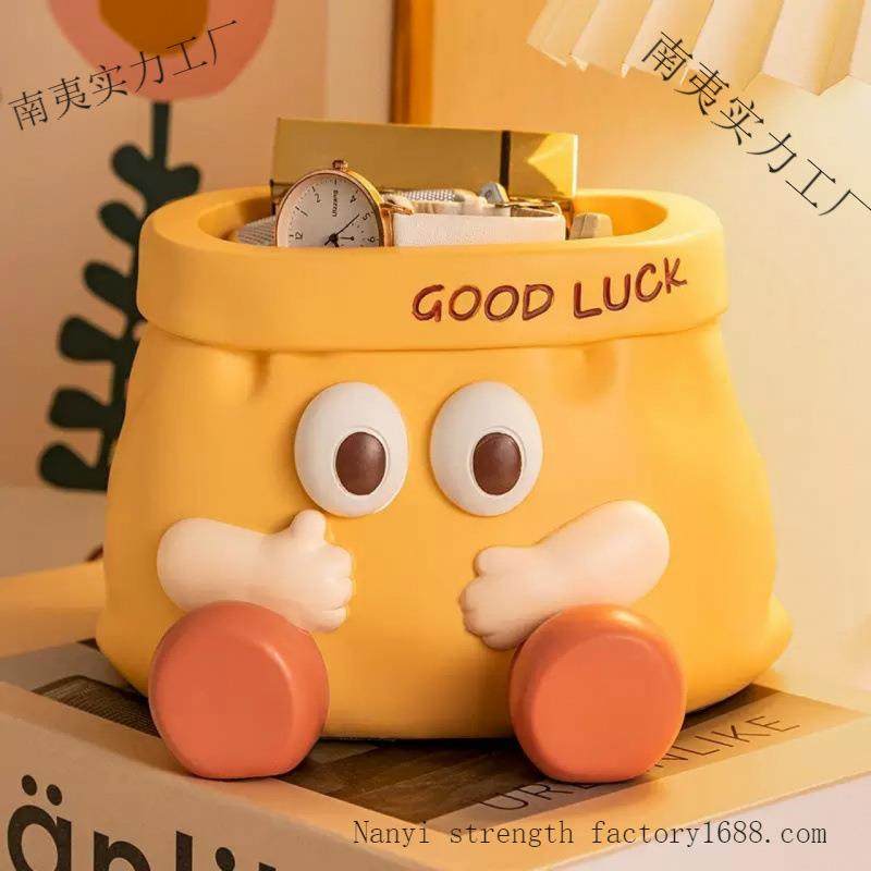 创意摆件仿纸袋树脂杂物整理玄关收纳装饰 家居茶几客厅桌面摆,鲜花速递/花卉仿真/绿植园艺,割草机/草坪机,淘宝优惠券,粉丝福利购,淘宝优惠卷