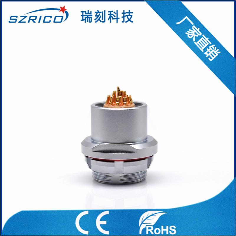 厂家直供2F16芯公头母座圆形推拉自锁连接器M16 航空插接件高紧密