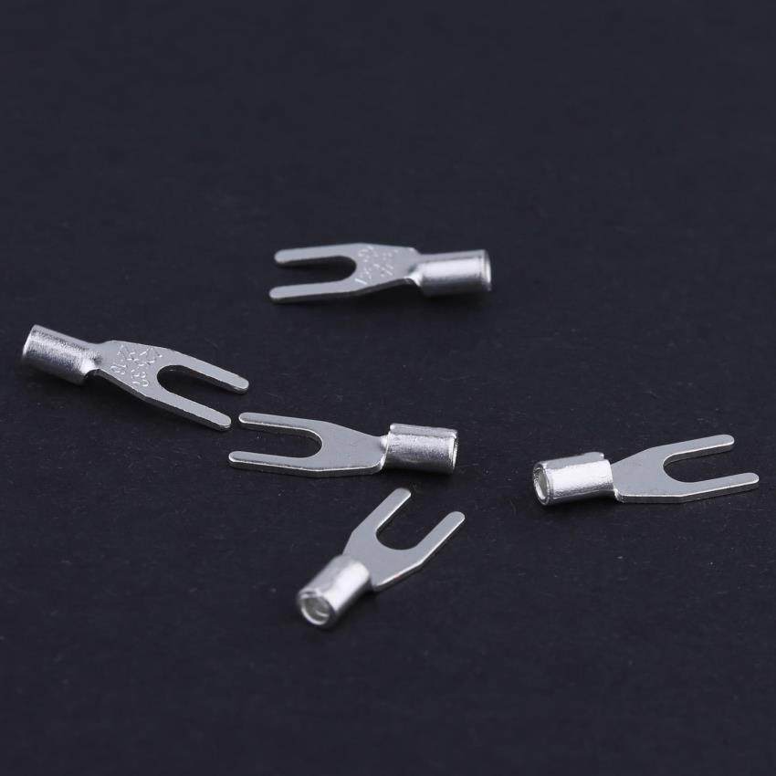 接线端子SNB1.25-3.2紫铜焊接裸端子1.25-3叉形U型Y型端头1000只