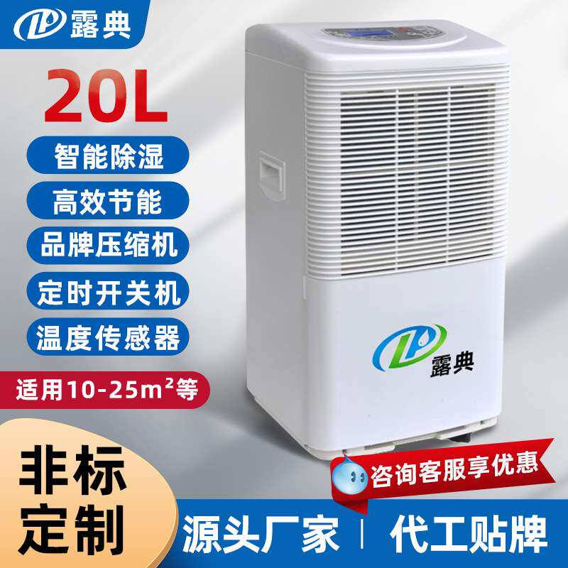 露典 除湿机 家用小型抽湿机大容量静音除湿器地下室大功率吸湿器