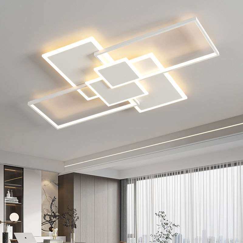 极简客厅led吸顶灯2025年新款大气简约现代几何客厅灯大厅主灯