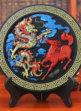 活性炭雕工艺品酒柜电视柜客厅龙摆G件办公室装饰品碳雕摆设礼品