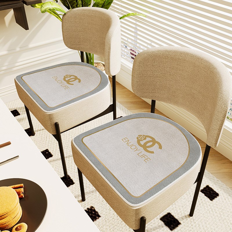 椅垫座垫轻奢高级感马蹄形餐椅坐垫四季通用办O公室加厚防滑屁股