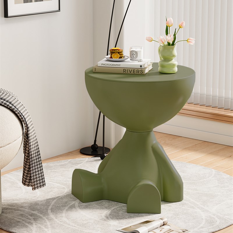 家用创意床头柜简约小户型客厅沙发边几置物架卧室可收.纳迷你桌