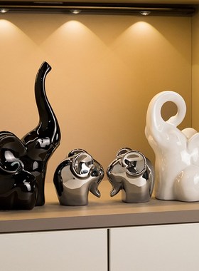 轻奢现代玄关桌面摆件家居客厅酒柜电视柜M装饰品创意乔迁新居礼