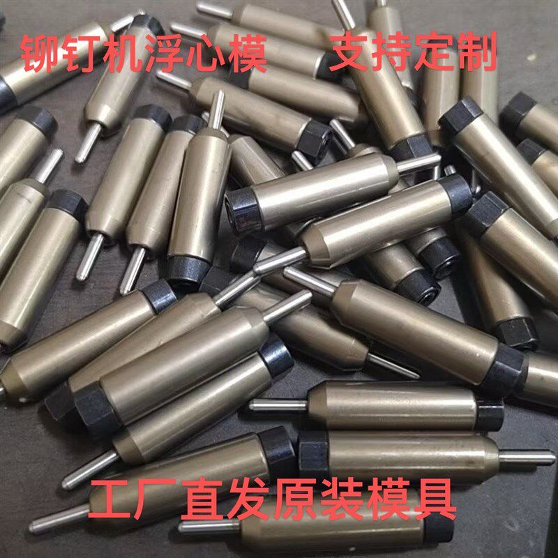 铆钉机模具浮心模卷边模具冲w头模具半空心铆钉翻边模具下模冲针