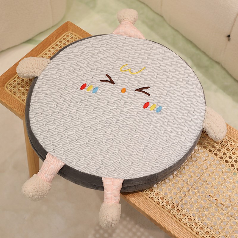 可爱记忆棉腰靠垫坐垫靠背办公y室椅子垫冰豆豆腰枕座椅靠枕靠背