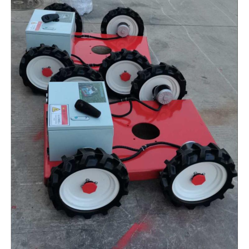遥控割草机,四驱遥控割草机轮胎电E机轮毂底盘控制器改装件总成
