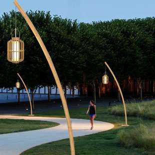 竹子防水高杆灯景观灯公园路灯景区装饰灯户外庭院灯室外民宿灯