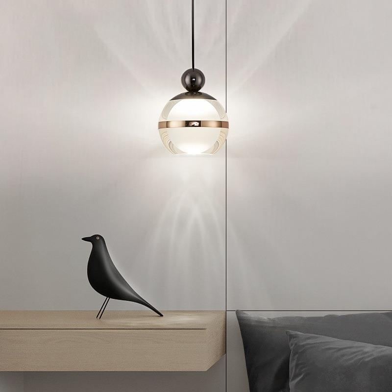 餐厅床头吊灯北欧卧室设计师单头极简简约现代吧台吊灯led小吊灯