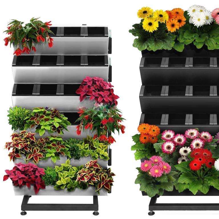 厂家直供花盆塑料植物墙壁挂绿墙移动绿植墙水培花盆垂直绿化装饰