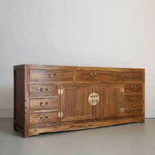 老榆木斗柜老榆木餐边柜实木家具边柜客厅茶水柜厨房橱柜储物柜