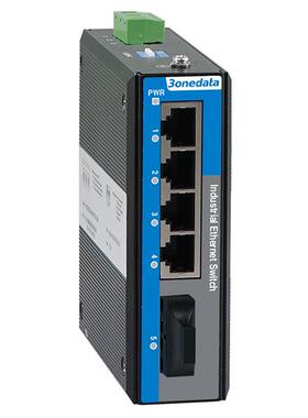 3onedata IES2105-4T1F-P48 一路光转4路电 兼容IES215-1F 三旺