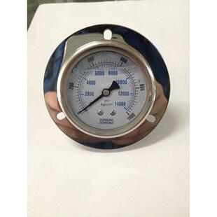 全不锈钢耐震压力表YN60ZT 1000KG 1千公斤 100MPA 1/4牙 轴向