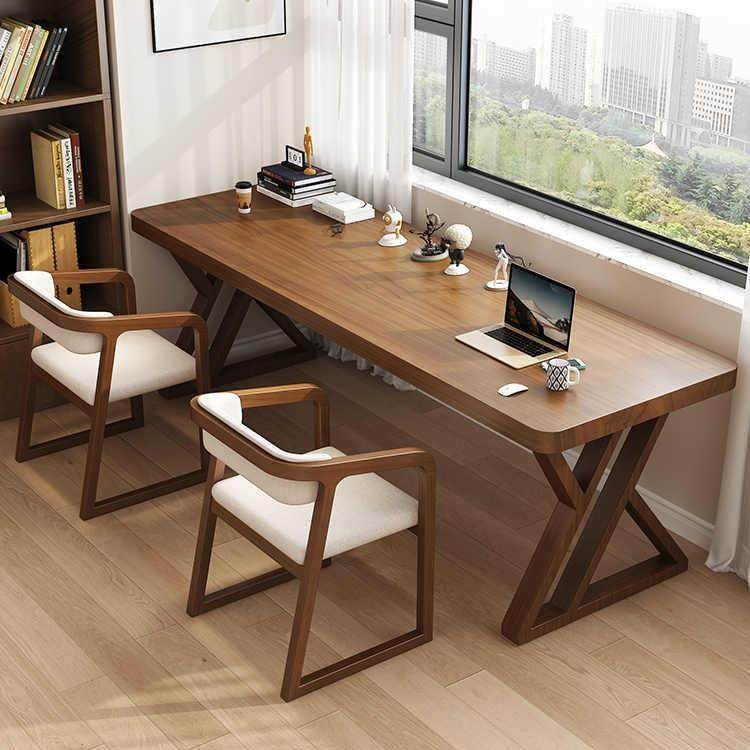 全实木长条书桌家用靠墙窄桌双人学习桌写字工作台式办公电脑桌,电子元器件市场,其它元器件,淘宝优惠券,粉丝福利购,淘宝优惠卷