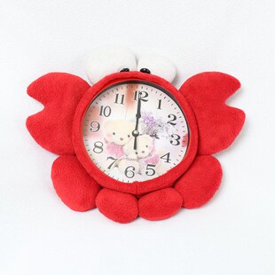 手工缝纫自制作创意居家装饰螃蟹挂钟手缝布艺玩偶娃娃diy材料包