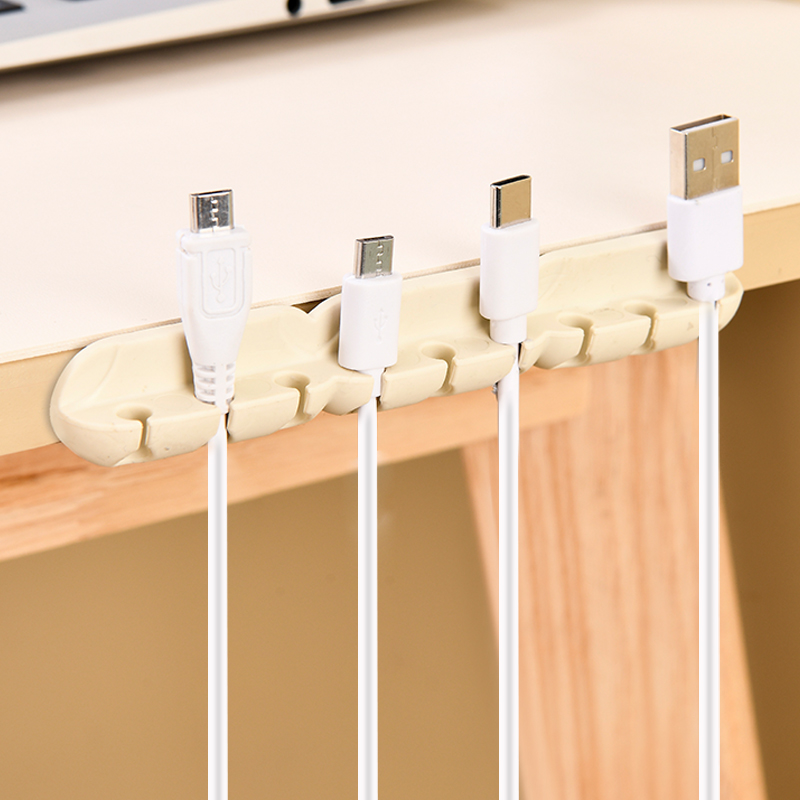 桌面理线器手机充电线数据线整理神器固定器走线收纳束集线器卡扣