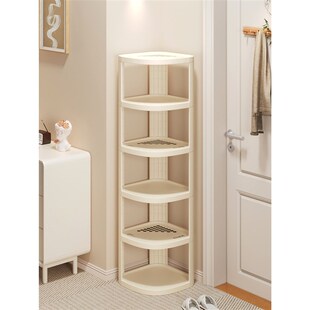 鞋架家用门口多层小型窄款简易入户门墙角三角鞋架宿舍塑料省空间