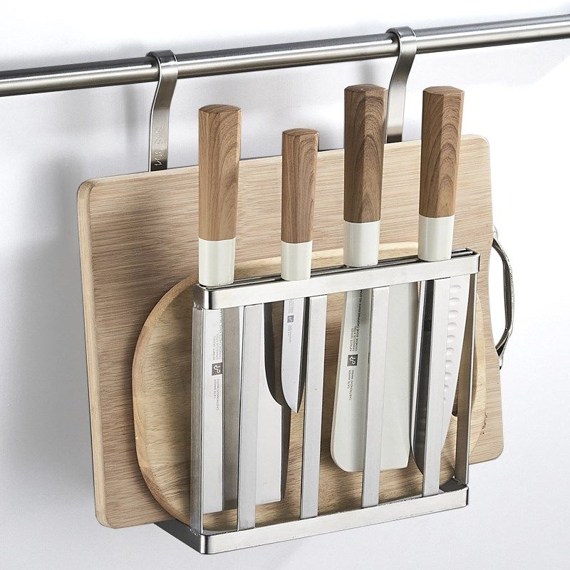 304不锈钢壁挂厨房刀架砧板案板切菜板刀板架一体置物架挂架,厨房/烹饪用具,刀架,淘宝优惠券,粉丝福利购,淘宝优惠卷