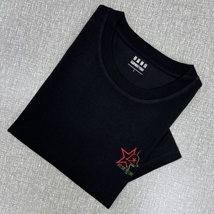 战友聚会纪念定制老兵T恤衫军旅文化衫刺绣logo定制回望军旅彩标