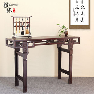 红木家具方头琴桌黑枝木古琴桌琴架仿古实木琴台中式条案玄关供桌